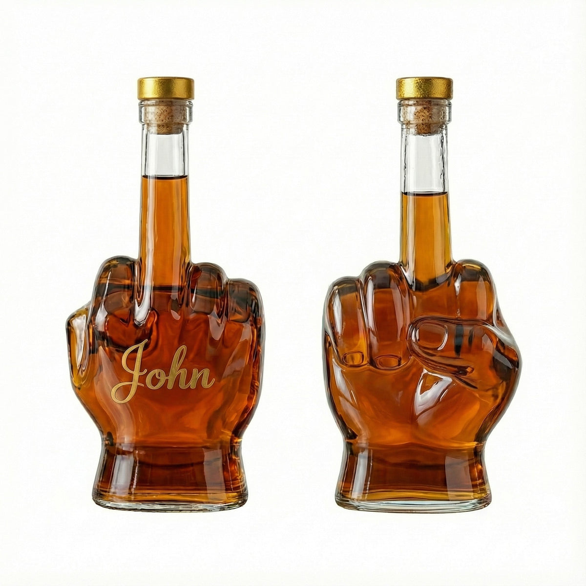 Carafe à whisky personnalisée en forme de main