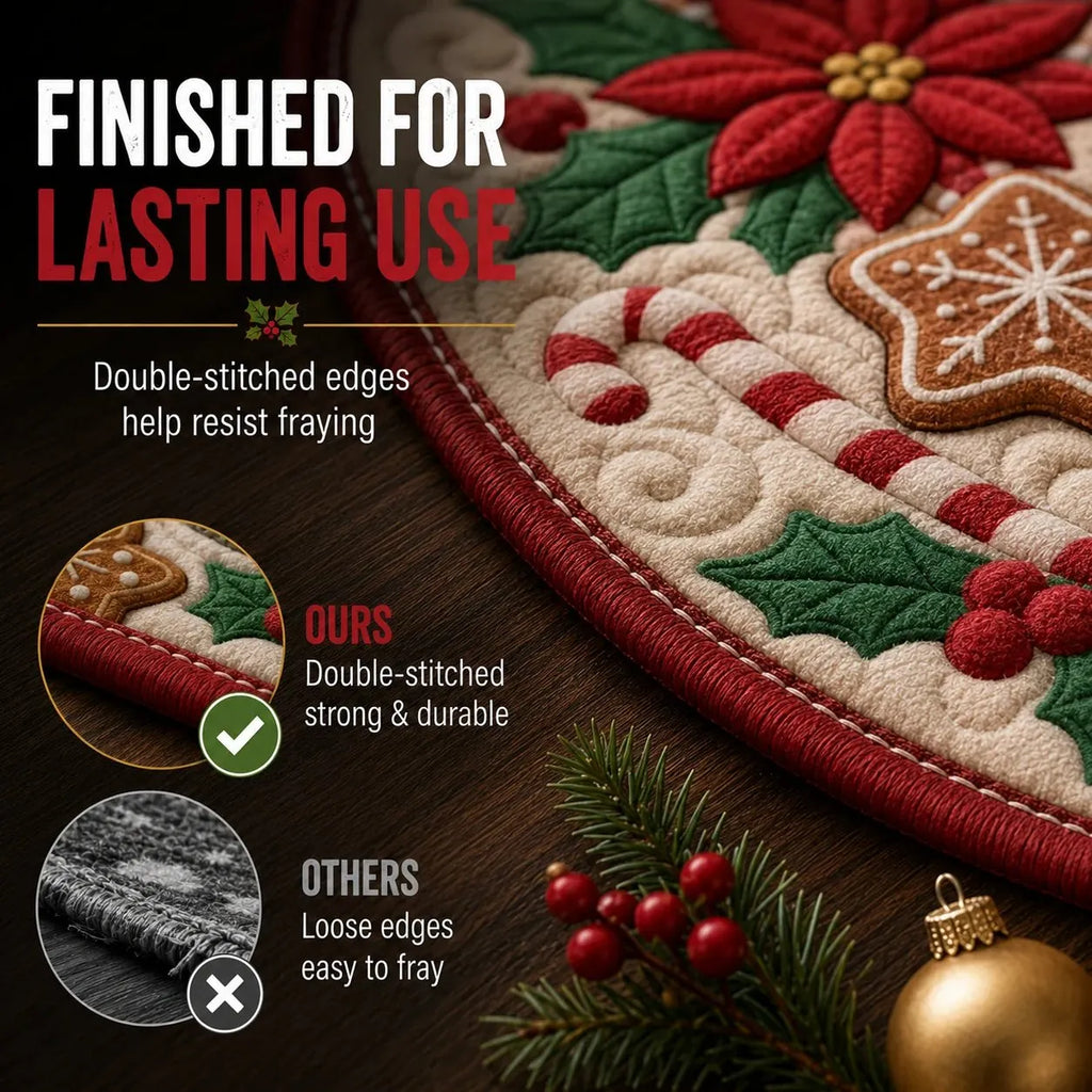 🎄 Tapis de Noël avec illusion d’optique 3D