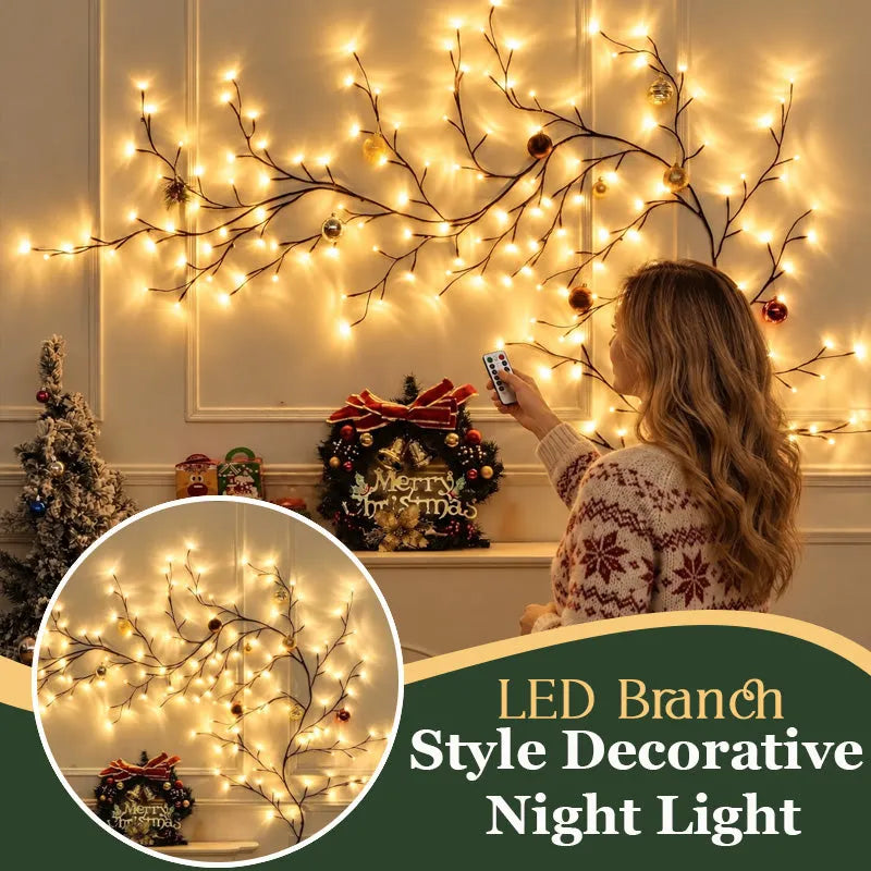 ✨ Branches LED flexibles | Déco murale de Noël