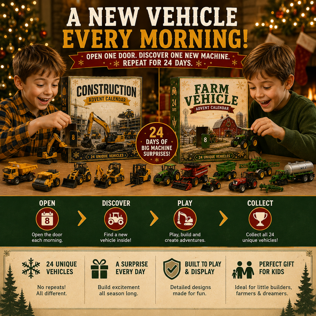 🎄 Calendrier de l’Avent Véhicules – 24 Jours