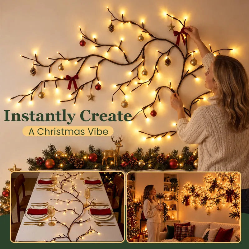 ✨ Branches LED flexibles | Déco murale de Noël