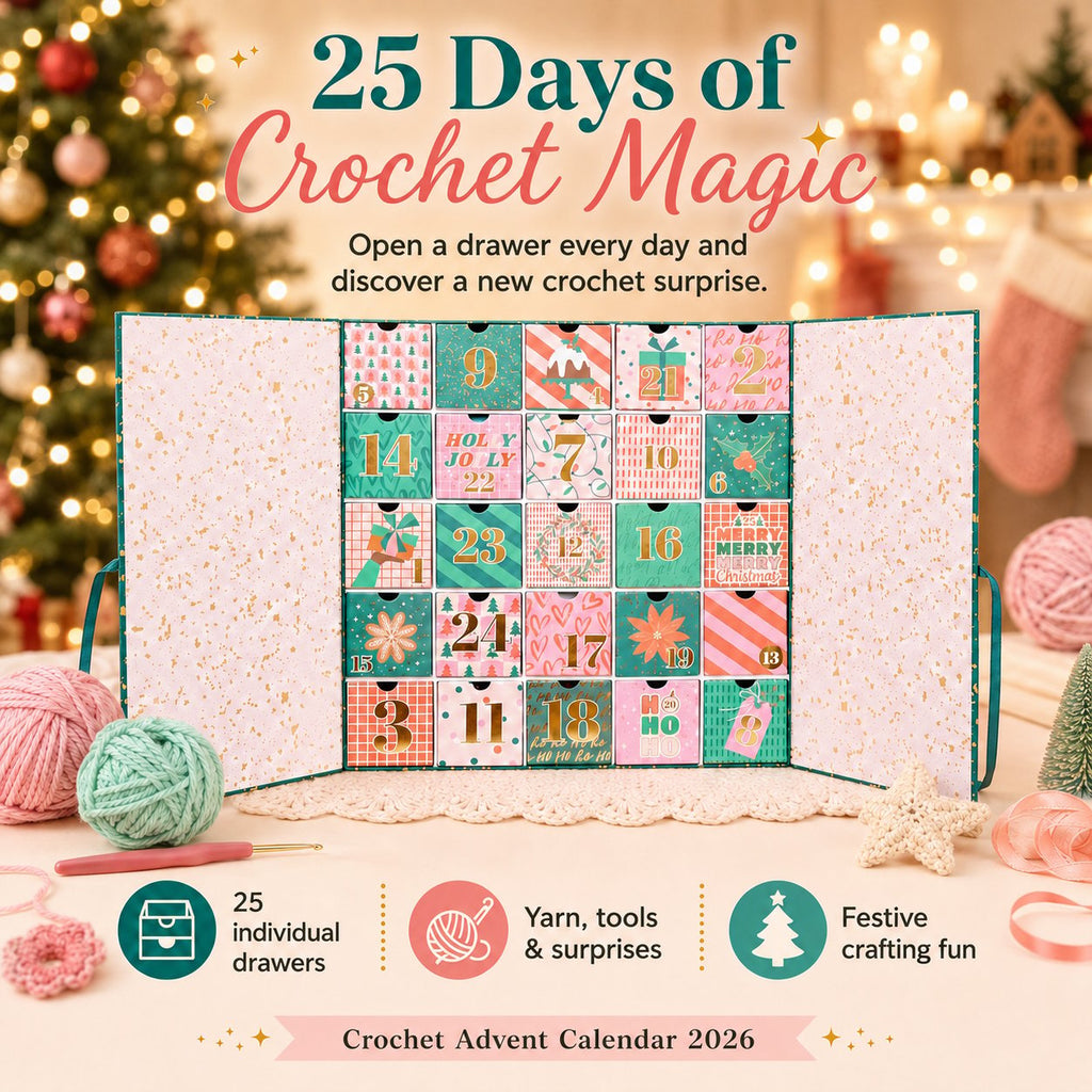🧶🎄 25 Jours de Magie au Crochet – Calendrier de l’Avent 2026 (🔥Comme dans la vidéo)