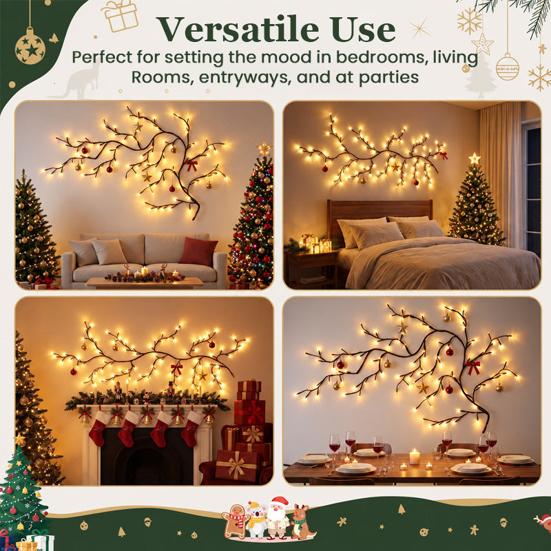 ✨ Branches LED flexibles | Déco murale de Noël