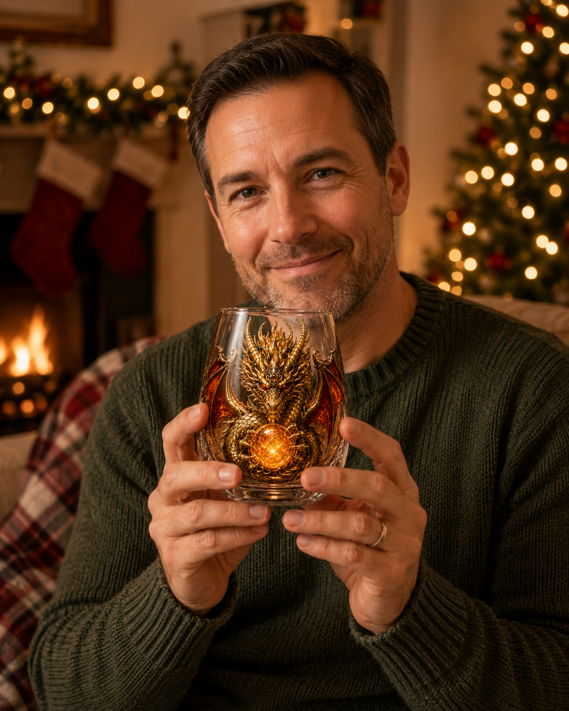 🐉✨ Verre Dragon Mythique 3D – Verre Fantasy en Relief pour Whisky & Décoration 🎁