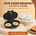 🍳 Cuiseur à œufs au micro-ondes 2 œufs – Cuisson facile à double compartiment