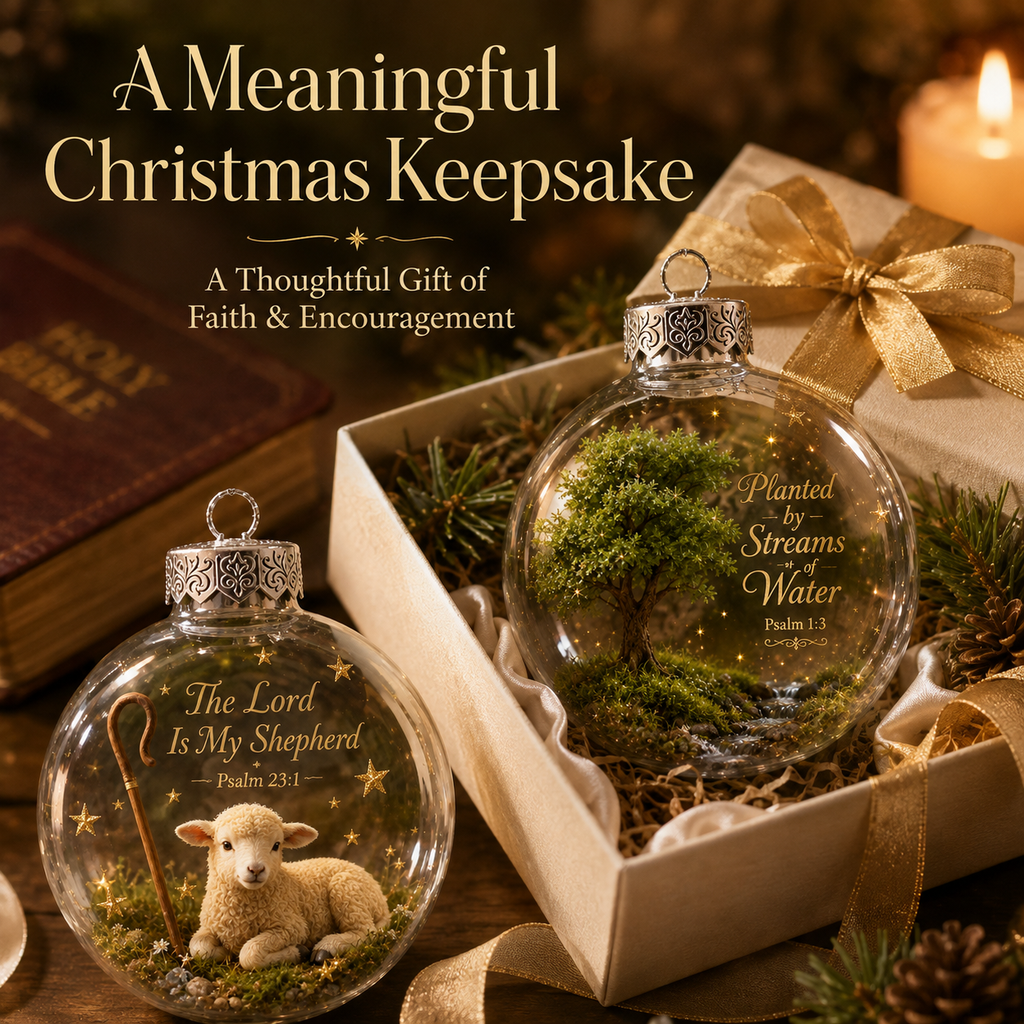 🙏 Décoration de Noël Inspirée des Psaumes – Un Magnifique Rappel de la Foi 🎄✨