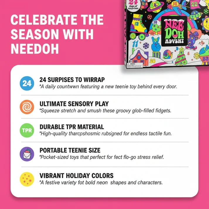 🎄 Calendrier de l’Avent NeeDoh Squishmas – Édition 2026