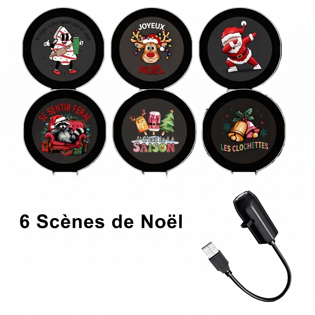 ✨Branchez, projetez, admirez : Le projecteur féerique Plug-&-Play pour des fêtes réussies