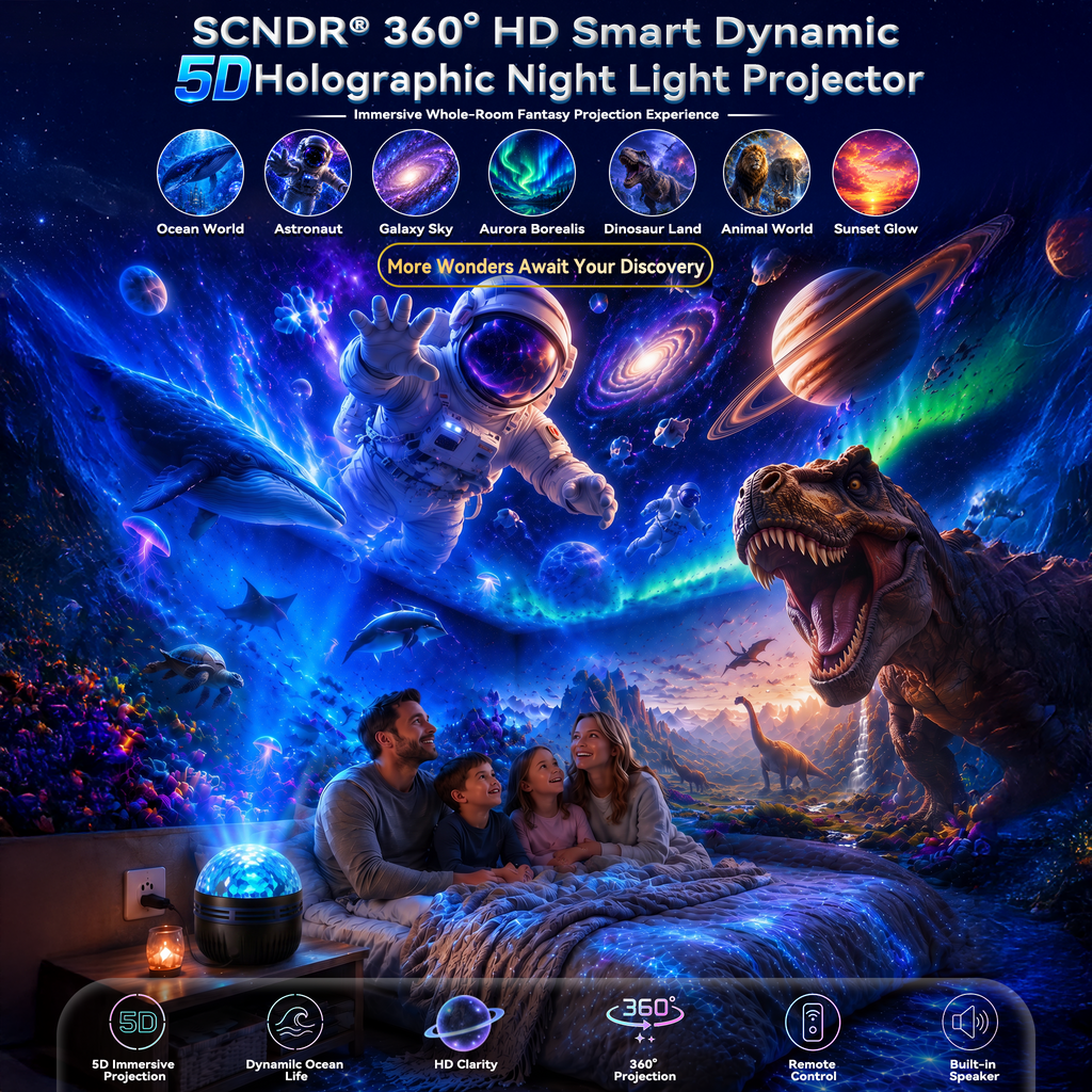 🦖🎁 Transformez votre chambre en galaxie 5D : L'immersion cosmique à 360°