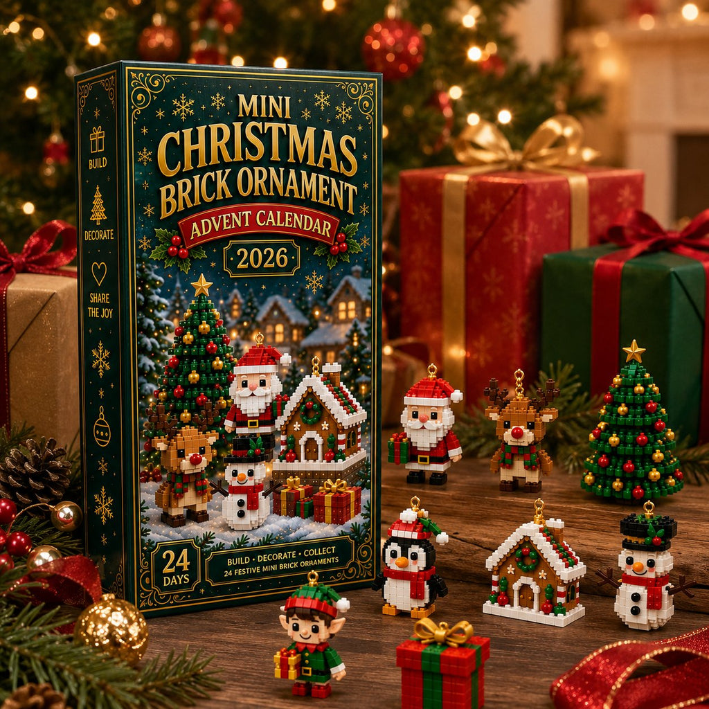 🎄 Calendrier de l’Avent – 24 mini ornements de Noël à construire et accrocher. 🧱✨