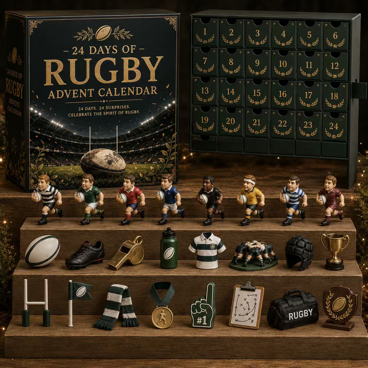 Vivez décembre au rythme de votre passion : 24 jours de pur rugby pour patienter jusqu'au réveillon