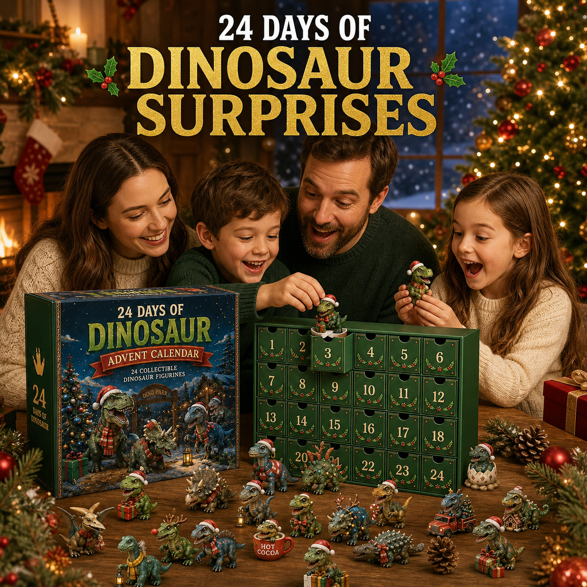 Calendrier de l’Avent Dinosaures – 24 surprises