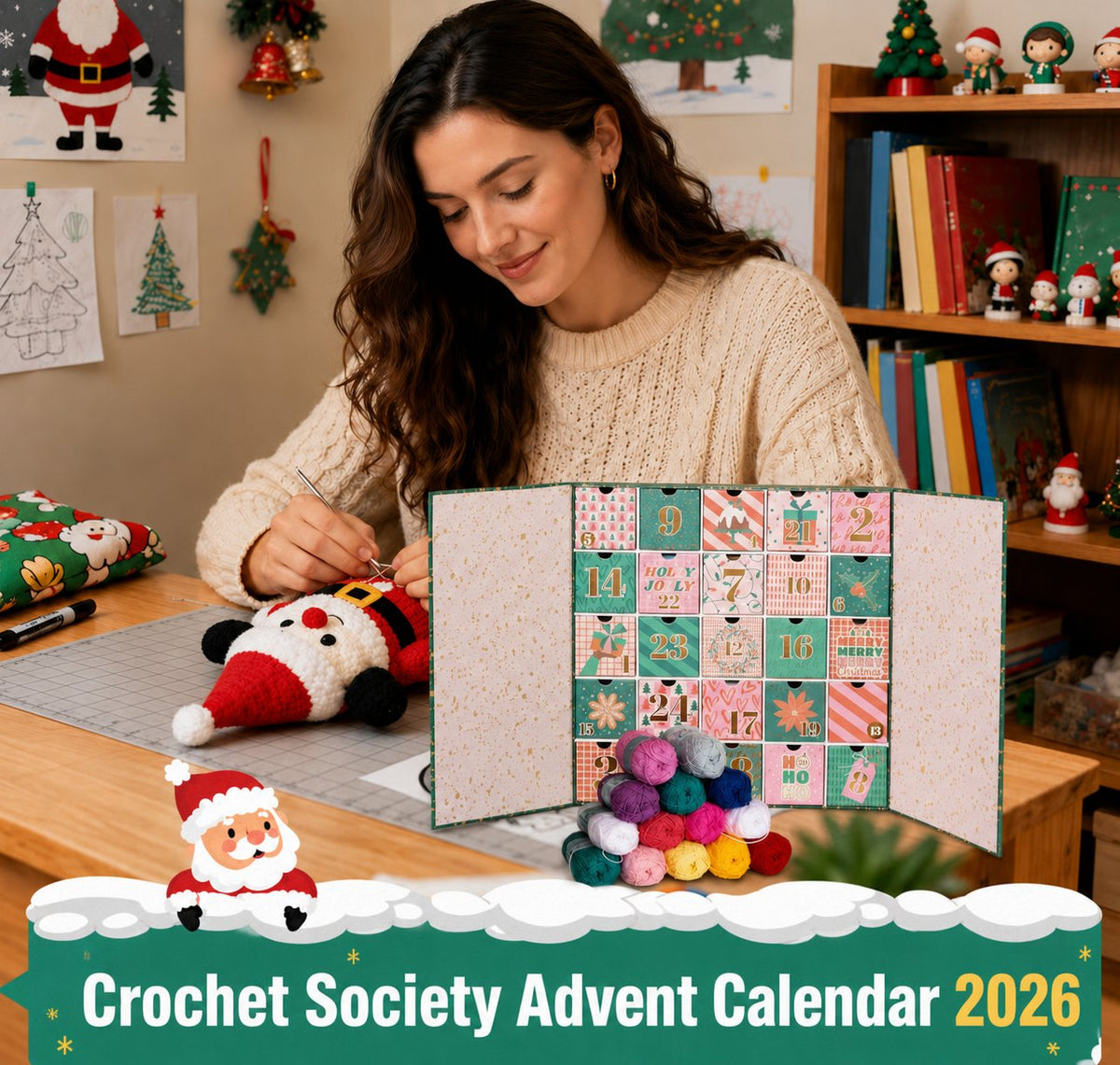 🧶🎄 25 Jours de Magie au Crochet – Calendrier de l’Avent 2026 (🔥Comme dans la vidéo)