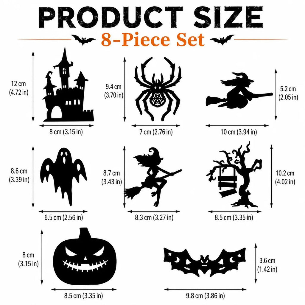 Silhouettes LED Halloween – Décoration Adhésive