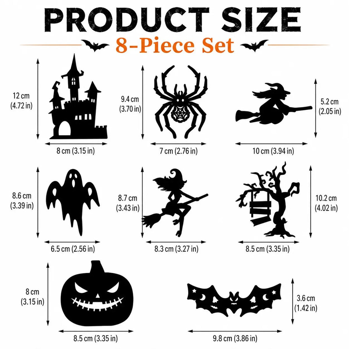 Silhouettes LED Halloween – Décoration Adhésive