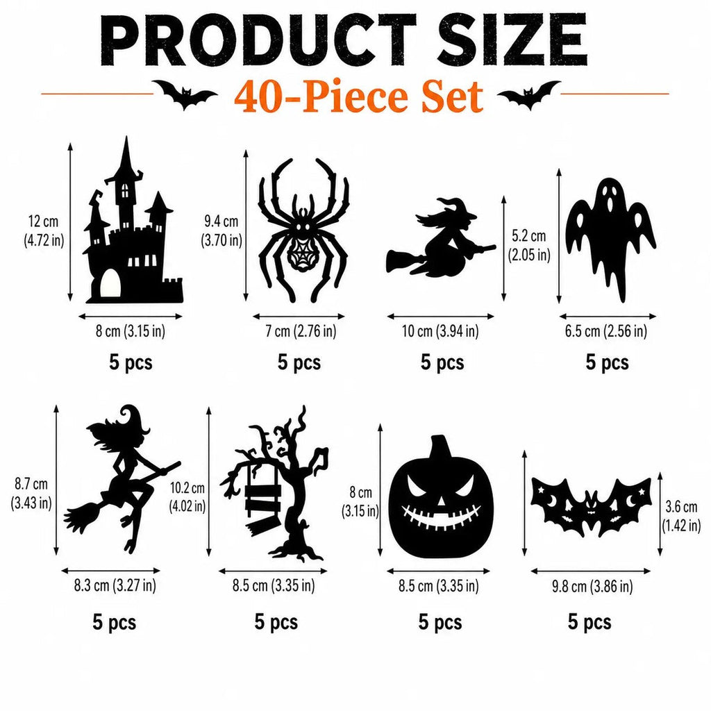 Silhouettes LED Halloween – Décoration Adhésive