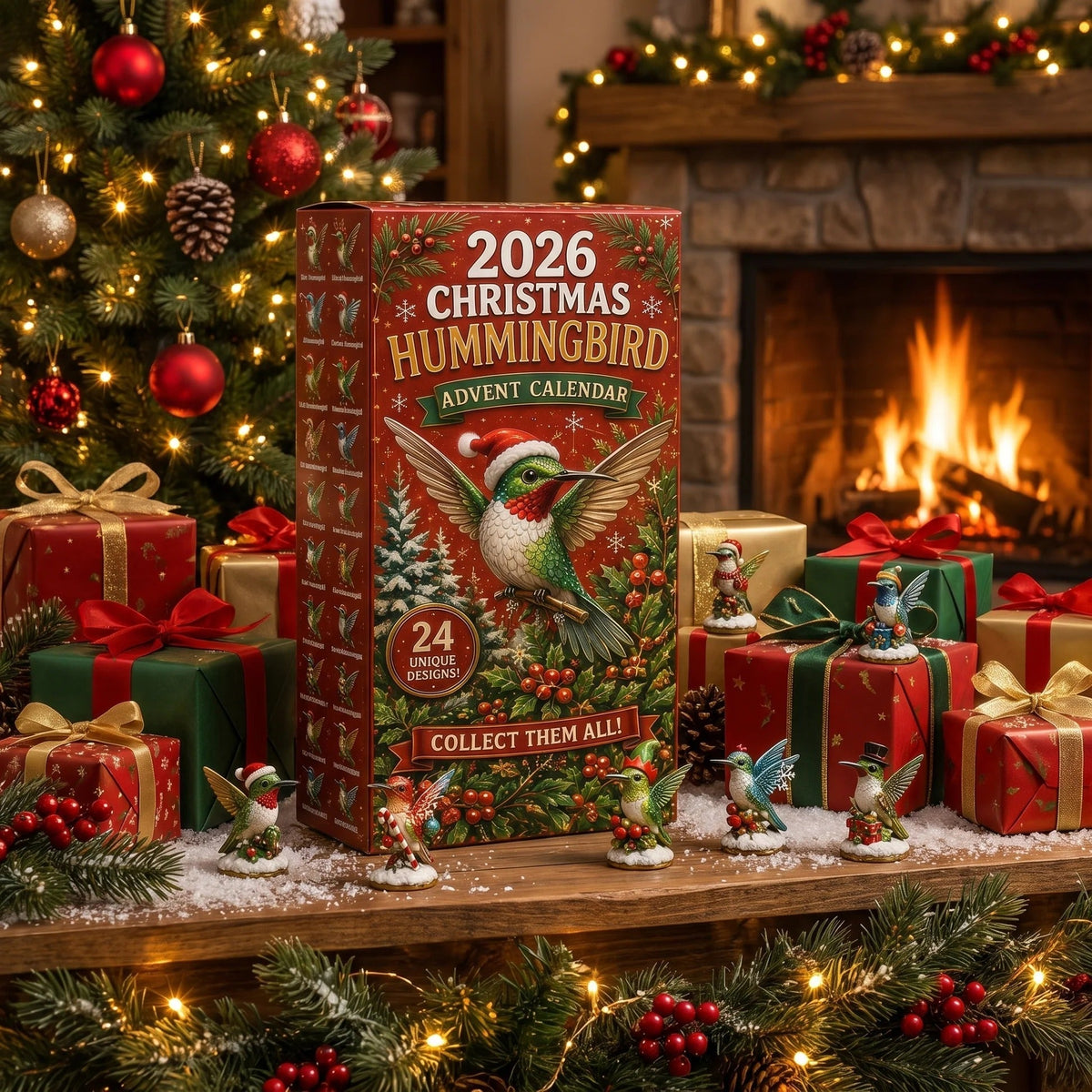 🐦🎄 Calendrier de l’Avent Colibris de Noël 2026 – Une Nouvelle Surprise Chaque Jour ✨
