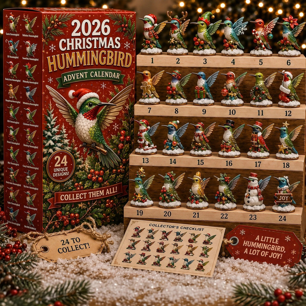 🐦🎄 Calendrier de l’Avent Colibris de Noël 2026 – Une Nouvelle Surprise Chaque Jour ✨