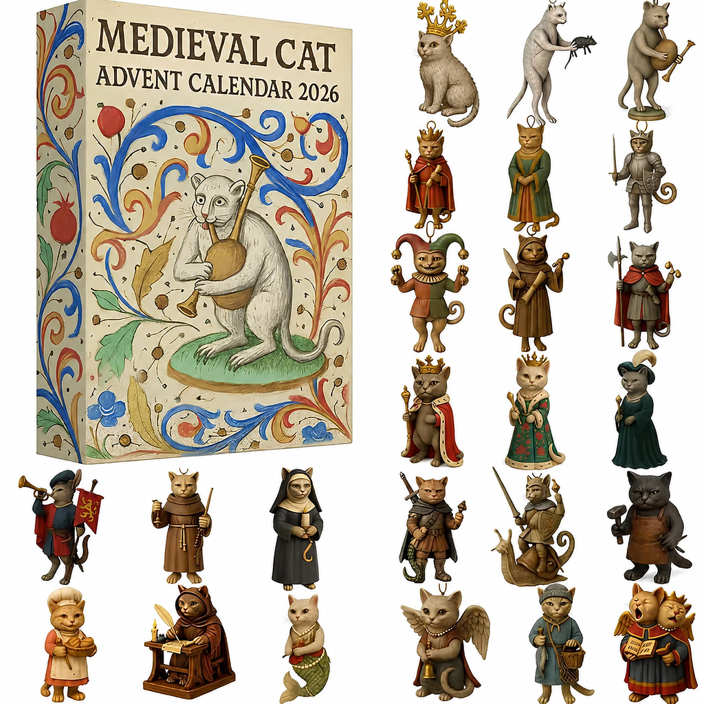 🔥 Édition limitée – Plus que 100 ! ✨ Calendrier de l’Avent Chat Médiéval 2026
