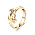 Bague « Étreinte Dorée »
